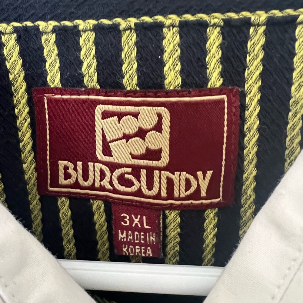 Ron Burgundy Dress Shirt. French Cuffs. 3X - Picture 2 of 8